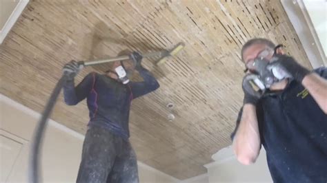 removing old plaster ceilings